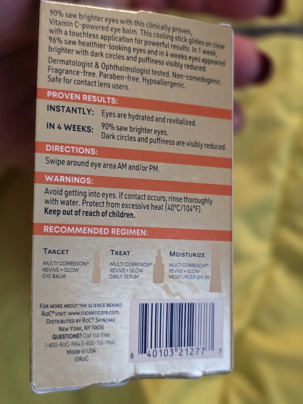 Revive + Glow Eye Balm - Vitamin C Cooling Hydration (Orange)